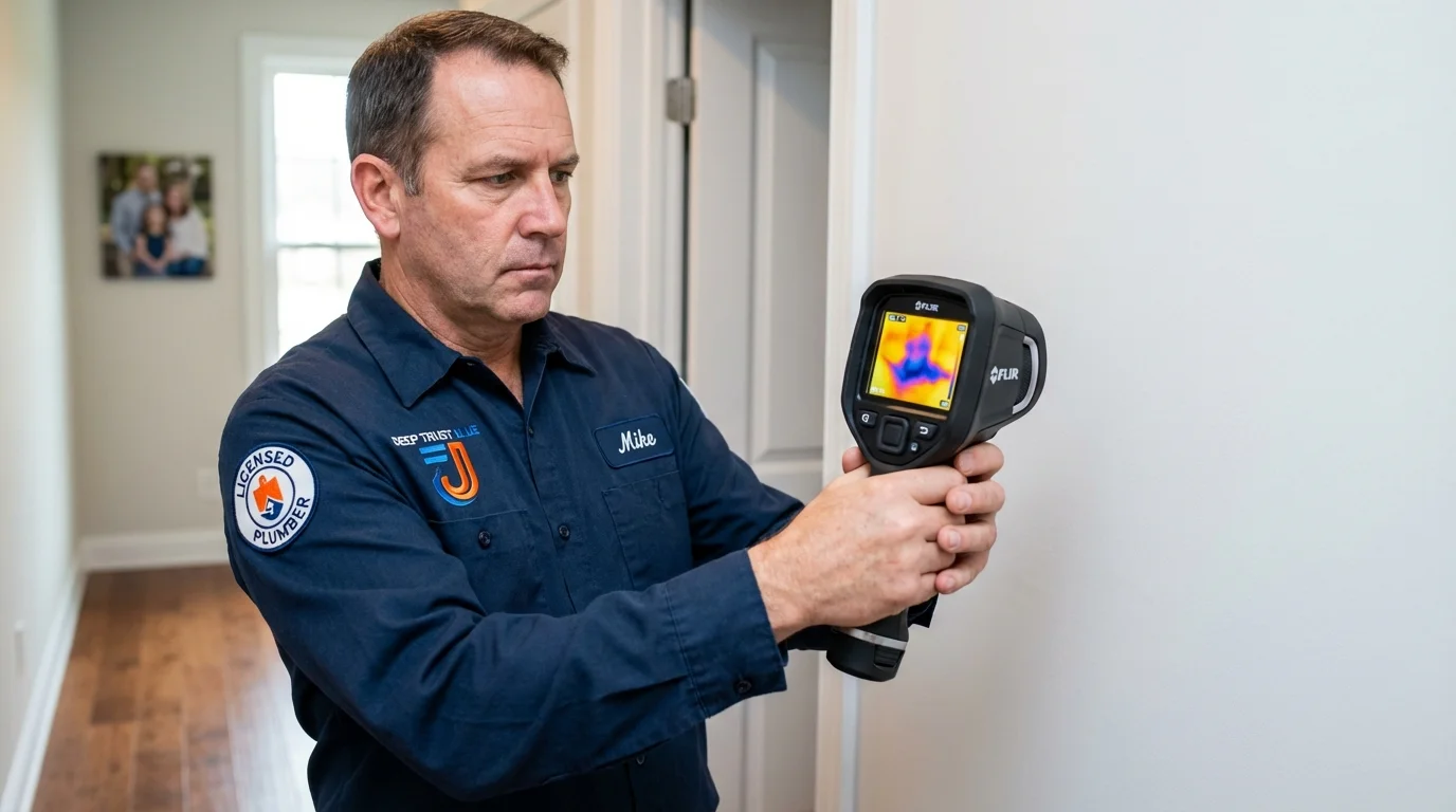 Thermal imaging leak detection by Johns Plumbing LLC in Marvell